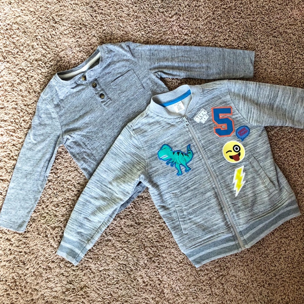 Boys Long Sleeve & Zip-up Jacket